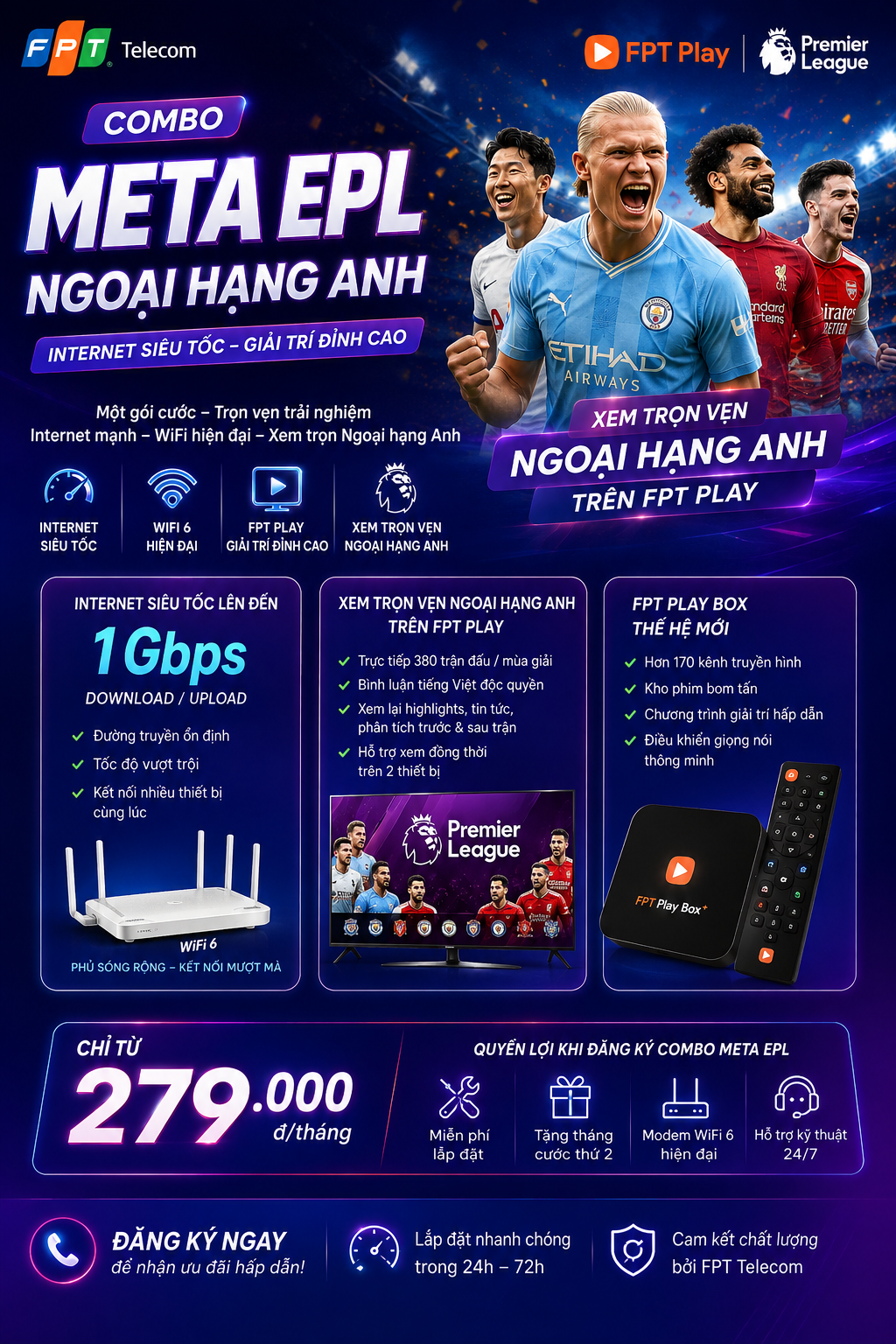 Combo Meta EPL – Ngoại Hạng Anh : giá 339.000 vnđ /tháng
